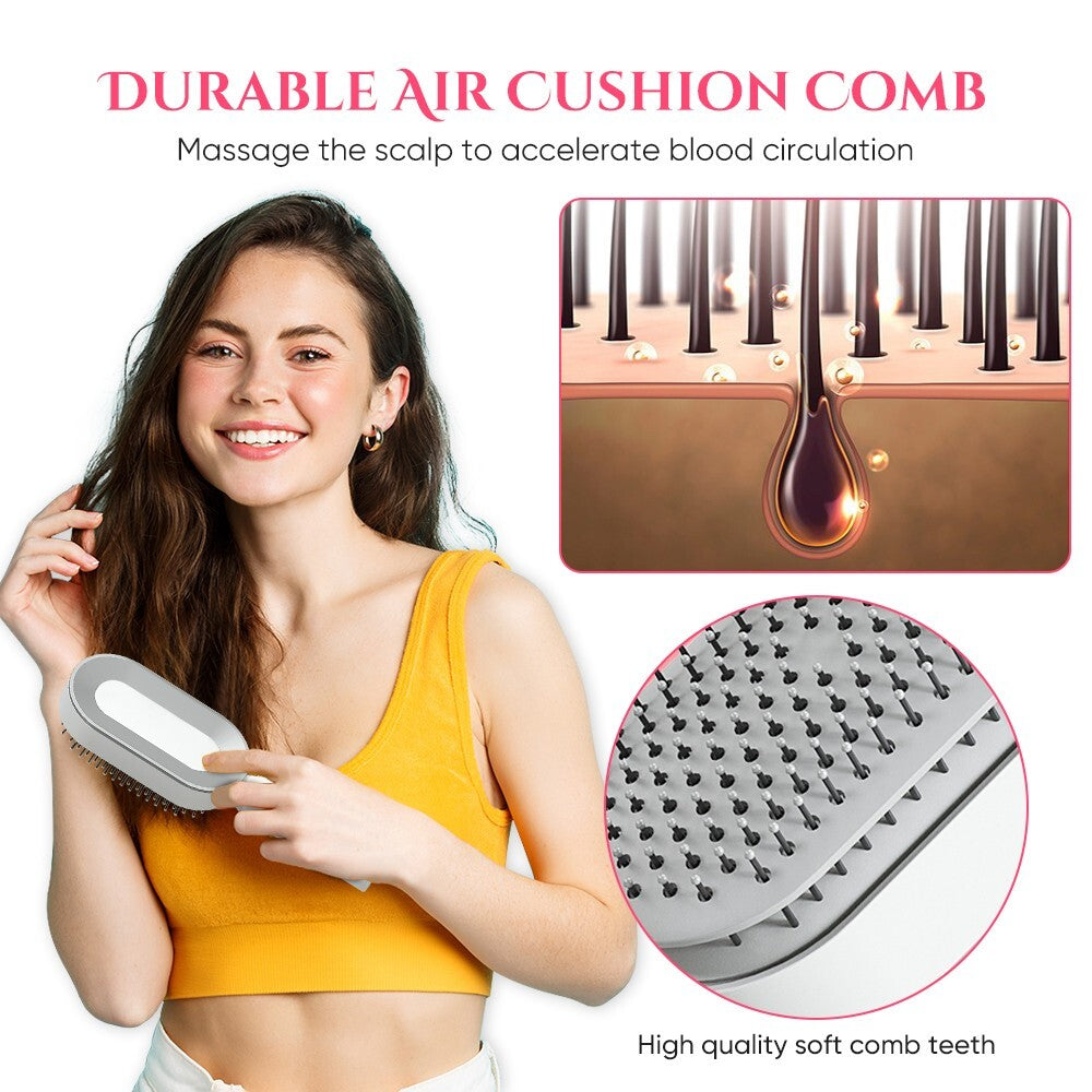 Self Cleaning Detangling Hair Brush 3D Air Cushion Scalp Massager Hair Straighte