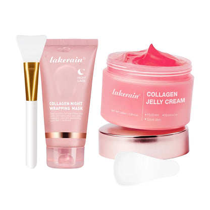 Korean Deep Collagen Mask Peel off Mask Face anti Wrinkle Lifting Skin Care Masks Bio Pack Night Wrapping Woman Overnight Skin