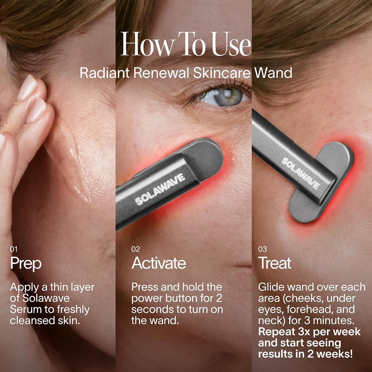 4-In-1 Red Light Therapy Wand for Face & Neck (Charcoal) | Fda-Cleared for Face Wrinkles. Red Light Therapy, Galvanic Current, Warmth & Massage Work Together for Firmer, Glowing Skin.