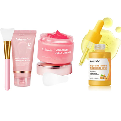 Korean Deep Collagen Mask Peel off Mask Face anti Wrinkle Lifting Skin Care Masks Bio Pack Night Wrapping Woman Overnight Skin