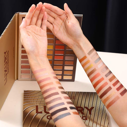 Be Hers Luxury Neutral Eyeshadow Palette (High-Pigment Shimmer, Matte, and Metallic Shades)