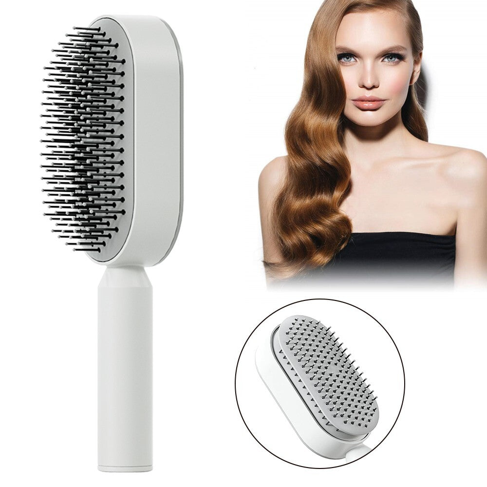 Self Cleaning Detangling Hair Brush 3D Air Cushion Scalp Massager Hair Straighte