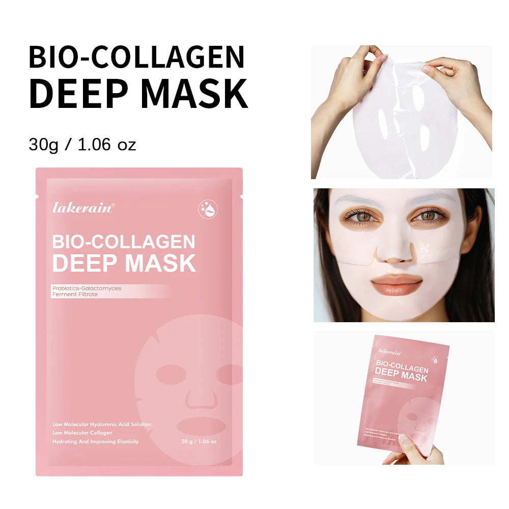 Korean Deep Collagen Mask Peel off Mask Face anti Wrinkle Lifting Skin Care Masks Bio Pack Night Wrapping Woman Overnight Skin