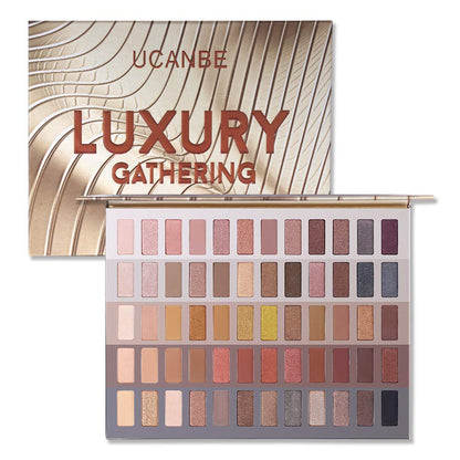 Be Hers Luxury Neutral Eyeshadow Palette (High-Pigment Shimmer, Matte, and Metallic Shades)