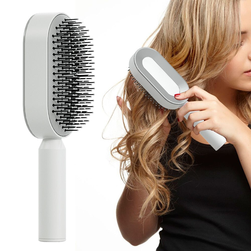Self Cleaning Detangling Hair Brush 3D Air Cushion Scalp Massager Hair Straighte
