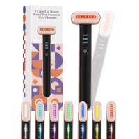 New BeHers 7 Color Light Beauty Wand - Micro-current Facial Device Vibration Eye Massager