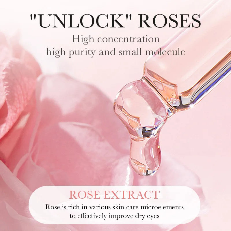 Rose Hyaluronic Acid Travel Size Eye Mask anti Wrinkle Dark Circles Eye Patches Moisturizing Firming Skin Care