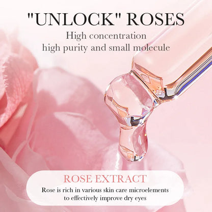 Rose Hyaluronic Acid Travel Size Eye Mask anti Wrinkle Dark Circles Eye Patches Moisturizing Firming Skin Care