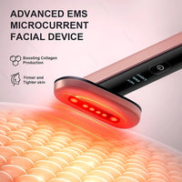 New BeHers 7 Color Light Beauty Wand - Micro-current Facial Device Vibration Eye Massager