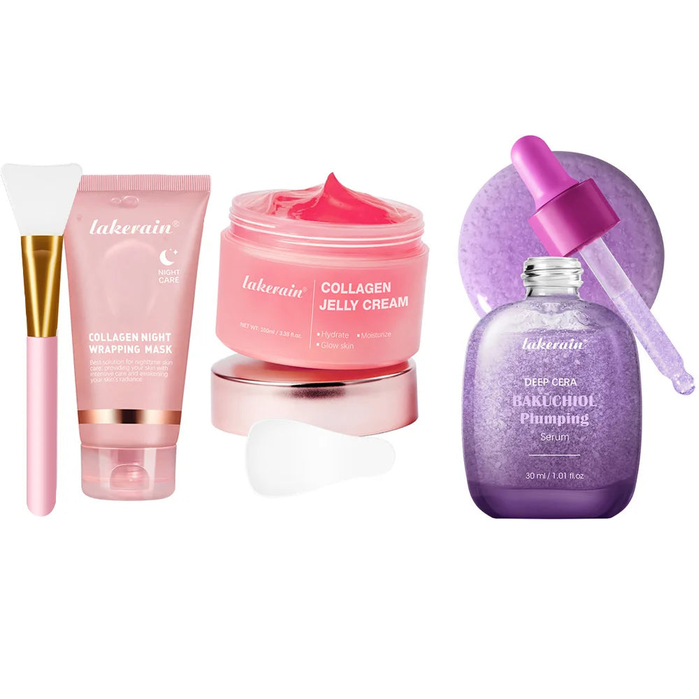 Korean Deep Collagen Mask Peel off Mask Face anti Wrinkle Lifting Skin Care Masks Bio Pack Night Wrapping Woman Overnight Skin