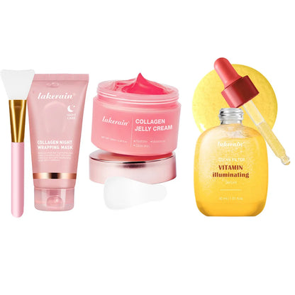 Korean Deep Collagen Mask Peel off Mask Face anti Wrinkle Lifting Skin Care Masks Bio Pack Night Wrapping Woman Overnight Skin