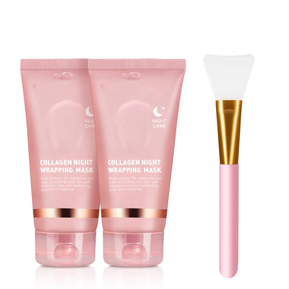 Korean Deep Collagen Mask Peel off Mask Face anti Wrinkle Lifting Skin Care Masks Bio Pack Night Wrapping Woman Overnight Skin