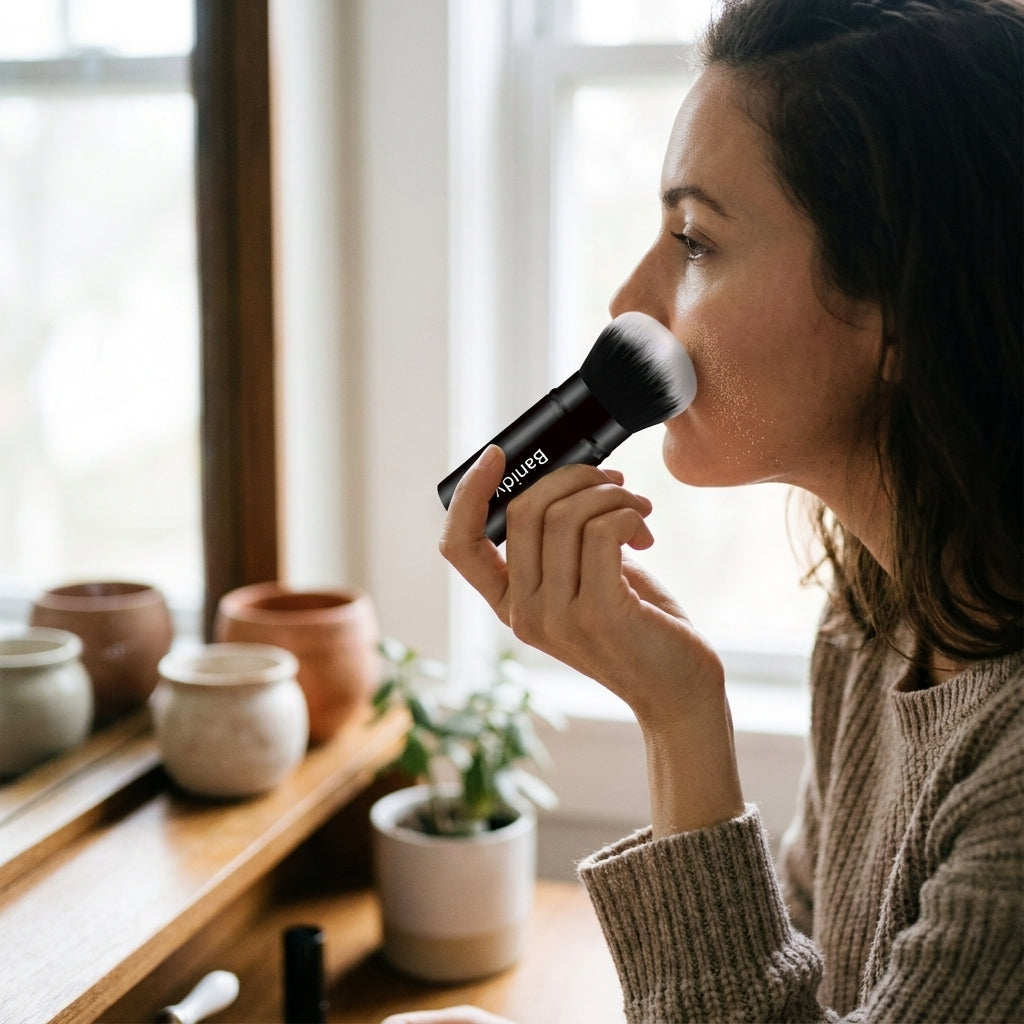 BeHers Retractable Makeup Brush lifestyle
